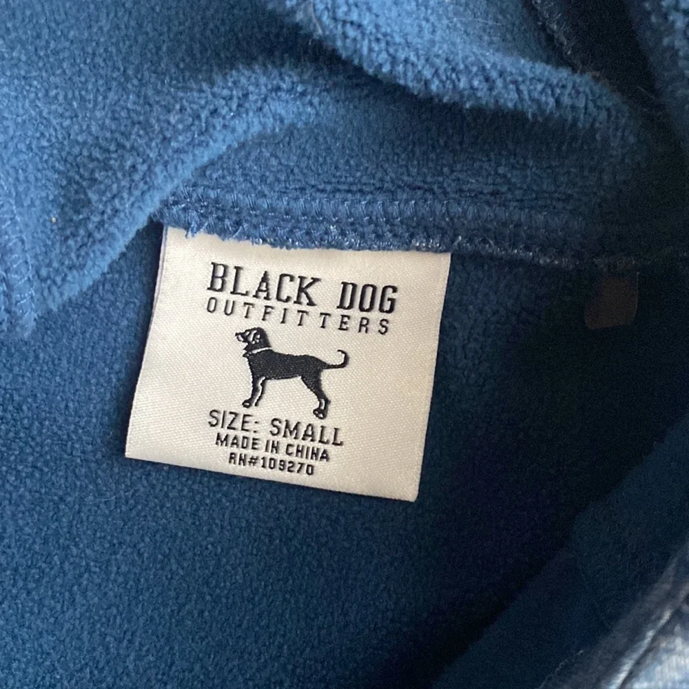 The Black Dog Mens Performance Hooded Sweatshirt Blue S - Picture 5 of 7